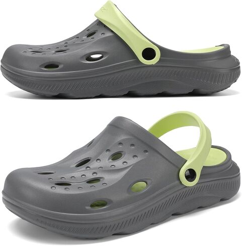 Arch Support Clogs Mens Womens Garden Shoes Lightweight Outdoor Beach Slippers Recovery Sandals with Removable Thick Insoles in Saudi Arabia