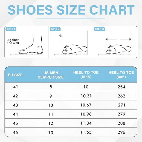 Men's Diabetic Slippers, House Slippers with Adjustable Strap, Breathable Wide Toe Box Slip On Clogs for Swollen Feet in Saudi Arabia