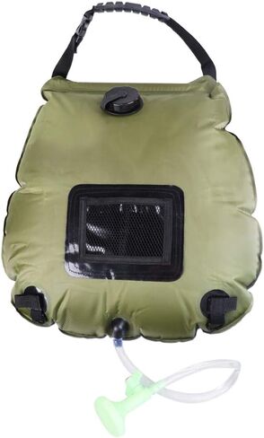 Portable Solar Shower Bag, Camping Shower Bag 5 Gallons/20L Summer Shower Bag Removable Hose and On-Off Switchable Shower Head Solar Shower Bag for Outdoor Beach Traveling Hiking Swimming in Saudi Arabia