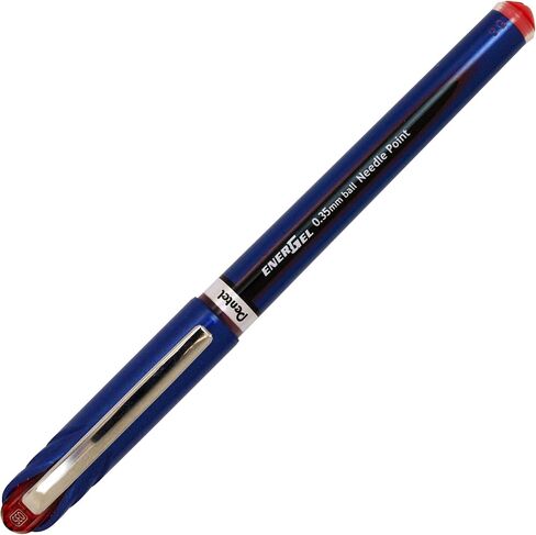 Pentel Energel Euro Ballpoint Pen, 0.35mm Needle Tip, Blue Ink (BLN23-C) in Saudi Arabia