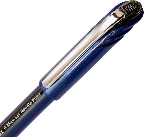 Pentel Energel Euro Ballpoint Pen, 0.35mm Needle Tip, Blue Ink (BLN23-C) in Saudi Arabia
