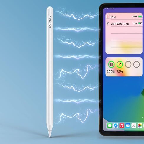 Magnetic Wireless Charging Stylus Pen Compatible with 2018-2023 Apple iPad Pro (11/12.9 Inch), iPad Air 4th/5th Gen,iPad Mini 6th Gen, iPad Pencil 2nd Generation with Palm Rejection (White 1) in Saudi Arabia