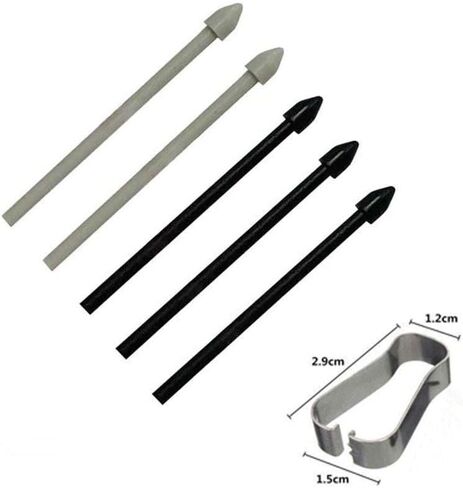 Tab S8 Pen Replacement Tips Nibs Parts for Samsung Galaxy Tab S8, S8+,Tab S7, S7 FE Verison Stylus S Pen Replacement Tips/Nibs + Eject Pin (Black) in Kuwait