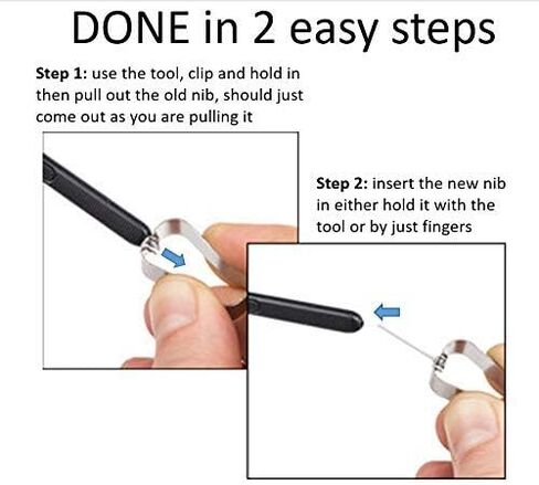 Tab S8 Pen Replacement Tips Nibs Parts for Samsung Galaxy Tab S8, S8+,Tab S7, S7 FE Verison Stylus S Pen Replacement Tips/Nibs + Eject Pin (Black) in Kuwait