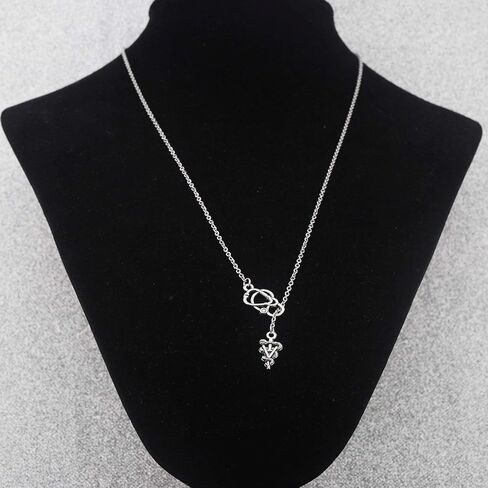 Vet Tech Veterinary Technician Caduceus Stethoscope Larait Y Necklace Veterinary Doctor Jewelry in Saudi Arabia