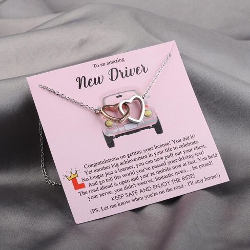 MYOSPARK New Driver Gift Necklace Drive Safe First Time Driver Gift Drivers License Gift New Driver Card Congratulations Passed Driving Test in Saudi Arabia
