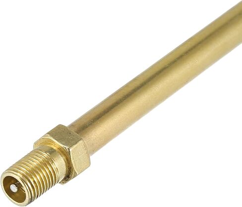 X AUTOHAUX 4pcs 50mm/1.97" Long Brass Auto Tire Valve Extension Adaptor Air Tyre Stem Extender Inflation Stright Bore for Car Truck Motorcycle Bike Mower Scooter in Saudi Arabia