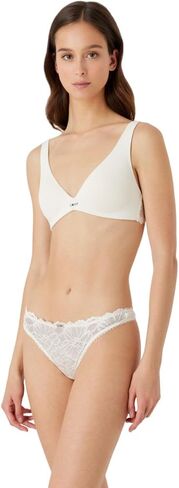 Emporio Armani Women's Dreamy Viscose Lace Thong in Saudi Arabia