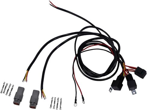 POWER JAMES 63.0", 1.6m Plug Player Trailer Double Headlight Harness Wiring Extension Kit for Harley Davidson Road Glide Special Custom CVO, FLTR with LP6 Lighting (For FLTR) in Saudi Arabia