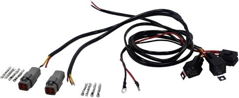 POWER JAMES 63.0", 1.6m Plug Player Trailer Double Headlight Harness Wiring Extension Kit for Harley Davidson Road Glide Special Custom CVO, FLTR with LP6 Lighting (For FLTR) in Saudi Arabia