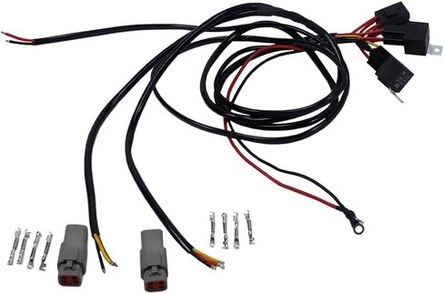 POWER JAMES 63.0", 1.6m Plug Player Trailer Double Headlight Harness Wiring Extension Kit for Harley Davidson Road Glide Special Custom CVO, FLTR with LP6 Lighting (For FLTR) in Saudi Arabia