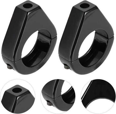 KIMISS Turn Signal Indicator Relocation Fork Clamp Kit, Aluminium Alloy Motorcycle Modified Turn Signal Light Mount Bracket 41mm Fork Clamps (Sliver) in Saudi Arabia