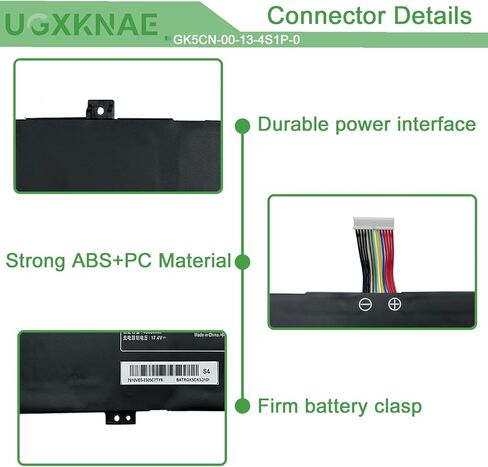 GK5CN-00-13-4S1P-0 Battery Replacement for Medion Erazer X6805 Maingear Vector 15 Schenker XMG Neo 15 Core 17 Comet Lake Getac Tongfang GK5CN5Z GK5CN6Z GK5CQ7Z GK5CN4Z GK6Z5CN GK7CN6S 62.32Wh in Kuwait