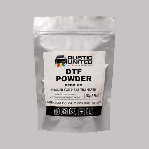 Premium DTF Powder - Ultra-Fine Particles for Flawless Detail & Vibrant Colors | 1kg/2.2lb | Ideal for DTF Transfers, Gang Sheets, Sublimation, DTG, DTF Printer Film & Ink, White, DTFPWRU3 in Saudi Arabia