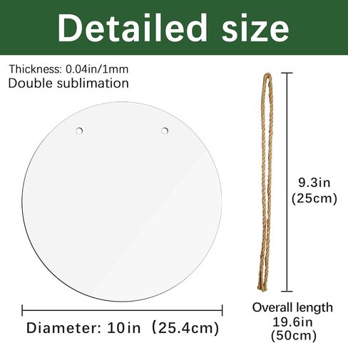 3 pcs metal sublimation door hanger blanks，10 inch circle Unfinished Blank Sign Door Hanger ，sublimation ornament blanks decorative door hanger ，blank door hangers，sublimation metal sign blanks in Saudi Arabia
