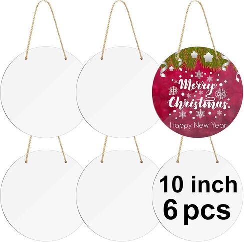 3 pcs metal sublimation door hanger blanks，10 inch circle Unfinished Blank Sign Door Hanger ，sublimation ornament blanks decorative door hanger ，blank door hangers，sublimation metal sign blanks in Saudi Arabia