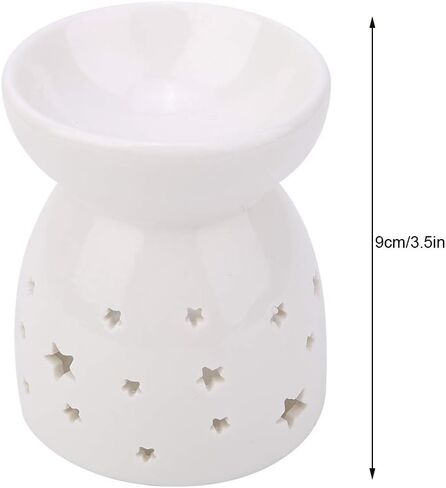 Essential Oil Burner, Ceramic Wax s Warmer, Ceramic Candle Holder for Home Relaxation, Bedroom Decoration(Love) in Saudi Arabia