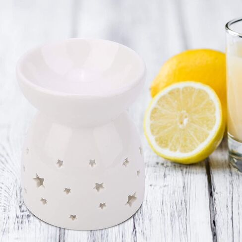 Essential Oil Burner, Ceramic Wax s Warmer, Ceramic Candle Holder for Home Relaxation, Bedroom Decoration(Love) in Saudi Arabia