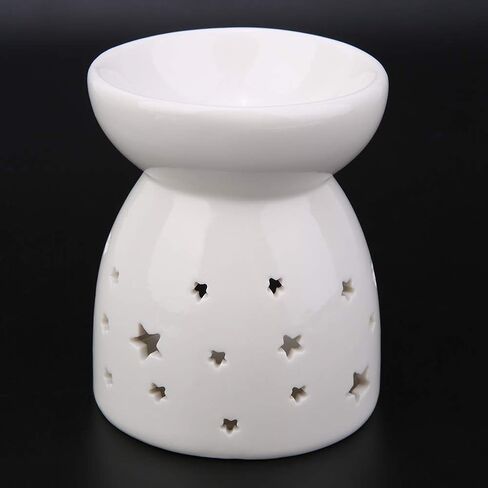 Essential Oil Burner, Ceramic Wax s Warmer, Ceramic Candle Holder for Home Relaxation, Bedroom Decoration(Love) in Saudi Arabia
