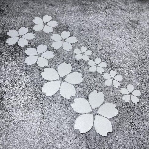Creative Fashion Flower Cherry Blossoms Petal Leaves Motor Bike Stickers Auto Body Car Styling PVC Decals (Pink) in Saudi Arabia