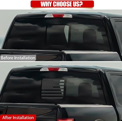 ملصق علم الولايات المتحدة الأمريكية للنافذة الخلفية للشاحنة، ملصق وملصق للسيارة، ملصق أمريكي للنافذة الوسطى الخلفية لشاحنة الالتقاط، شارات النافذة الخلفية للشاحنة لدودج رام 2009-2024 (TZ22) in Kuwait