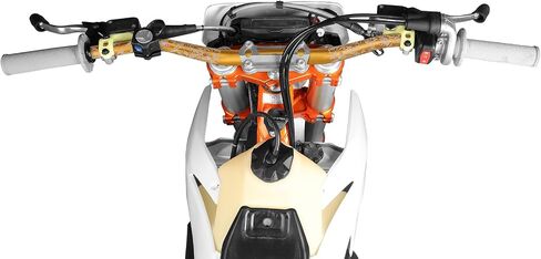 PRO CAKEN Universal 7/8 بوصة 22 مم مقبض بار مع زوج من الكعك لـ CRF KLX KX LTR TRX SX SXF EXC XCW Motocross Pit Dirt Bike Scooter ATV Quad Bike Grizzly Hawk 250 دراجة ذهبية in Kuwait