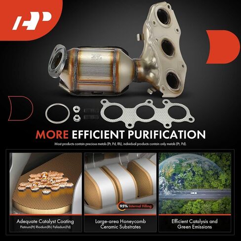 A-Premium Front Right Exhaust Manifold Catalytic Converter Kit Direct-Fit Compatible with Toyota Camry 2007-2017, Avalon 2005-2018 & Lexus ES350 2007-2017, 3.5L, EPA Compliant, Replace# 1714031H00 in Saudi Arabia