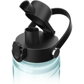 ALIENSX Spout Lid for Wide Mouth Water Bottles, Ideal Chug Cap for Hydro Flask Rambler 12/16/18/32/40/64 oz and Yeti Yonder 20/25/34/50 oz, Replacement Lids with Push Button and Flexible Handle in Kuwait