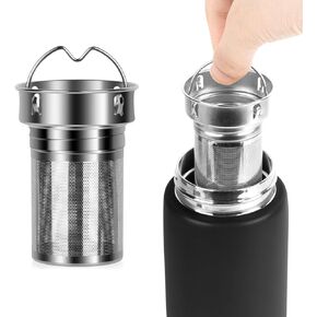 Linkidea 2 Pack Water Bottle Tea Infuser for Loose Leaf Tea, Compatible with CamelBak Chute Mag, Carry Cap 20oz/25oz/32oz/40oz Attachment, 304 Stainless Steel Mesh Strainer, Diffuser, Filter