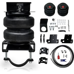 Rear Air Helper Spring Bag Kit Compatible with 2001-2010 Chevrolet Silverado/GMC Sierra 2500HD 3500HD 2WD/4WD, Replaces Firestone 2250, up to 5,000 lbs of Load Leveling Capacity