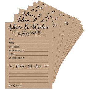 Twerp 50 Retirement Party Advice and Wishes Cards | Retirement Party Decorations and Supplies for the Newly Retired | Guest Book Alternative