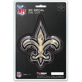 FANMATS 62782 New Orleans Saints 3D Decal Sticker, 5" x 6.25"