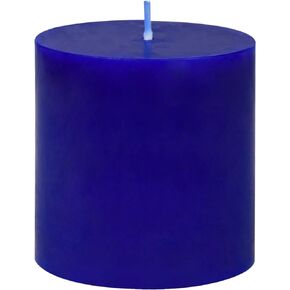 Pillar Candle, 3 by 3-Inch, Blue
