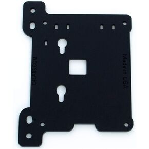 Zebra VESA Arm Mounting Plate - Acrylic - for Raspberry Pi5, 4 B, 3B+, 3, Pi 2, and Pi B+ Arduino: Black