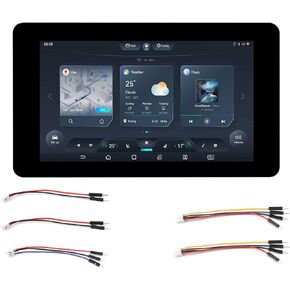 ESP32-S3 7inch Capacitive Touch Display, ESP32 Development Board with 7inch LCD Screen 800×480, 32-bit LX7 Dual-Core Processor, Up to 240MHz Frequency, Supports WiFi & Bluetooth, with Onboard Antenna