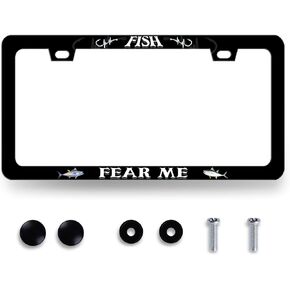 Blue Floral Flowers License Plate Frame Beautiful Flower License Plate Holder for Personalise Women Car Decorative Stainless Steel Rustproof Colorful License Plate Auto Parts with Screws 12.2" x 6.2"
