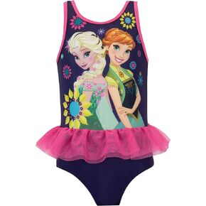 Disney Girls Frozen Swimsuit (3T) Blue