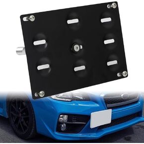 Front Bumper Tow Hook License Plate Mount Bracket Holder Relocator Adapter for Subaru BRZ Forester Crosstrek WRX STi Impreza for Scion FRS for Toyota 86 License Plate