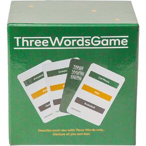 Three Words Game - A Family charades Game of guessing Using Three Words and Gestures - Contains 750 Words