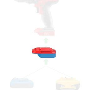 1 Adapter for Bauer 20V Tools - Compatible with DeWalt 20V MAX and Hercules 20V Batteries for Power Supply, No Charging Function - Adapter Only, HSDW-BE20