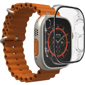 ZAGG InvisibleShield Glass Elite 360 for Apple Watch Ultra, Watch Size: 49mm Face, Integrated Bumper and Screen Protector for 360-degree protection – Advanced clarity