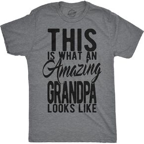 Mens This is What an Amazing Grandpa Looks Like Tshirt Funny Family Tee for Guys