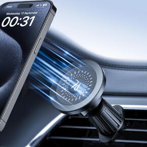 [2024 Newest] Magsafe Car Mount [20X Magnetic Strength] Magnetic Phone Holder for Car [360° FlexView] Air Vent Car Phone Holder Mount for iPhone 15 14 13 12 Pro/Plus/Max All Phones