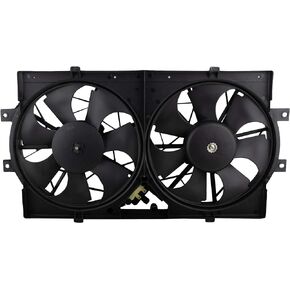 BOXI 620-004 Dual Radiator A/C Condenser Cooling Fan Assembly for Chrysler Concorde 1993-97 / LHS 1994-97 / New Yorker 1994-96 / for Dodge Intrepid 1993-97 / for Eagle Vision 1993-97/4596212 620160