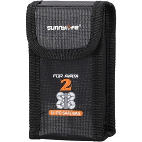 for DJI Avata 2 Lipo Battery Safe Bag, Avata2 Drone Battery Storage Bag, Fireproof & Explosion-Proof Safe Transport Protective Case For DJI Avata2 Accessory (For 3pcs Batteries)