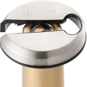 Vintorio Easy Wine Foil Top Cutter - Cut Bottle Capsules and Neck Labels - Sharp Remover for Wine Seals - Tough Metal, Stainless Steel Plated Body