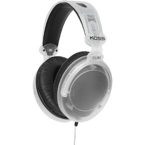 سماعات رأس Koss CL/80 فوق الأذن، تصميم شفاف وشفاف، حجم كامل، نمط قديم، قابس 3.5 ملم in Kuwait