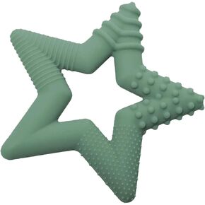 TalkTools Sensory Teeny Teether Star - Alternative to Thumb Sucking and Pacifiers, Enhances Oral Motor Awareness, Perfect for Children with Sensory Needs, Oral Development Aids (Sage)