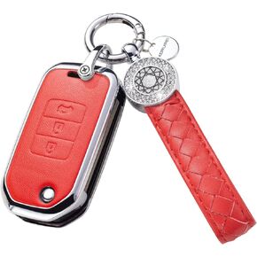 SHANGHONG for Honda Key Fob Cover with Keychain Rhinestones Key Case Shell Compatible with 2022 Honda Accord Civic CRV Pilot Odyssey 11th Gen (Model2, Pink)