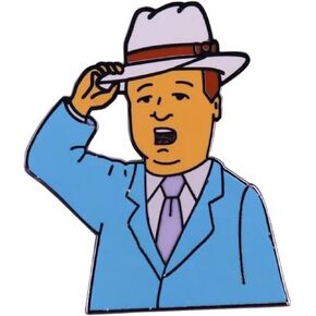 King of the Hill Bobby Southern Gentleman This Flower is Wiltin Hat Tip Cartoon Comedy TV Show 1.2" Enamel Pin Badge